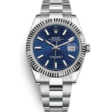 Rolex Datejust 41 mm 126334 Blue Fluted Oyster Steel