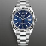 Rolex Datejust 41 mm 126334 Blue Fluted Oyster Steel