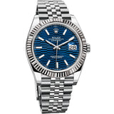 Rolex Datejust 41 mm 126334 Blue Fluted Jubilee Steel