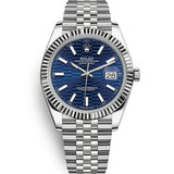 Rolex Datejust 41 mm 126334 Blue Fluted Jubilee Steel
