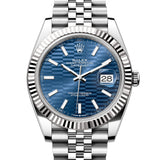 Rolex Datejust 41 mm 126334 Blue Fluted Jubilee Steel