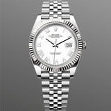 Rolex Datejust 41 mm 126334 White Roman NEW 2026 AUGUST Jubilee Steel