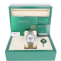Rolex Daytona 126500LN White NEW STICKERS 2025 JULY Panda Oyster Steel 40 mm