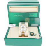 Rolex Daytona gold and steel full set with white barcode serial tag