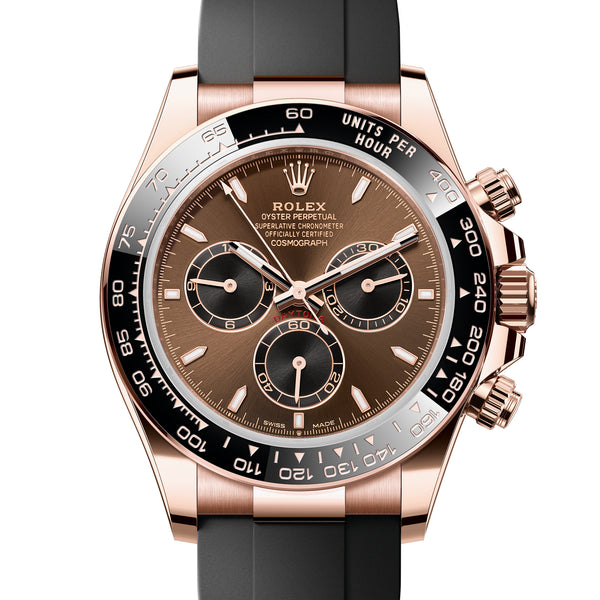 Rolex Daytona 126515LN Chocolate NEW 2025 AUGUST Rose Gold Oysterflex 40 mm
