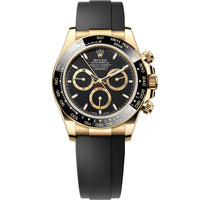 Rolex Daytona 126518LN Black NEW 2024 Yellow Gold Oysterflex 40 mm