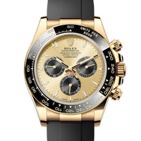 Rolex Daytona 126518LN Golden Black NEW 2024 OCTOBER STICKERS Yellow Gold Oysterflex 40 mm