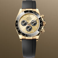 Rolex Daytona 126518LN Golden Black NEW 2024 OCTOBER STICKERS Yellow Gold Oysterflex 40 mm