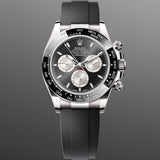 Rolex Daytona 126519LN Black NEW 2024 White Gold Oysterflex 40 mm