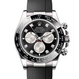 Rolex Daytona 126519LN Black Diamonds NEW 2026 White Gold Oysterflex 40 mm