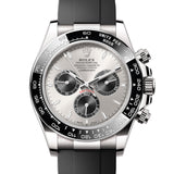 Rolex Daytona 126519LN Steel Ghost NEW 2024 White Gold Oysterflex 40 mm