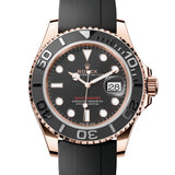 Rolex Yacht-Master 126655 Black NEW 2025 AUGUST Rose Gold Oysterflex 40 mm