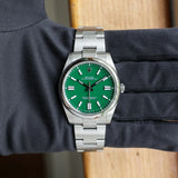 Rolex Oyster Perpetual 41 mm 124300 Green NEW 2024