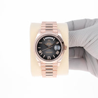 Rolex Day-Date 40 mm 228235 Slate Ombré NEW 2024 President Rose Gold