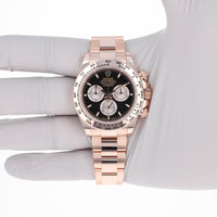 Rolex Daytona 126505 Black NEW 2024 Rose Gold Oyster 40 mm