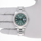 Rolex Datejust 41 mm 126334 Mint Green NEW 2024 SEPTEMBER Oyster Steel