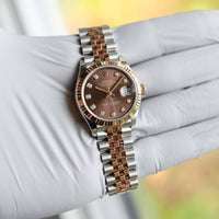 Rolex Datejust 31 mm 278271 Chocolate NEW 2025 JUNE Rose Gold & Steel Jubilee