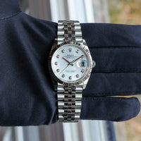 Rolex Datejust 36 mm 126234 Mother of Pearl NEW 2024 MOP White Diamonds Jubilee