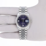 Rolex Datejust 36 mm 126234 Aubergine NEW 2024 VI IX Diamonds Jubilee