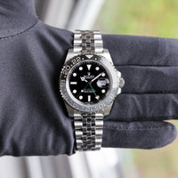 Rolex GMT-Master II 126710GRNR NEW 2024 OCTOBER Jubilee Bruce Wayne Steel 40 mm