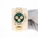 Rolex Daytona 126508 Green NEW 2026 Yellow Gold 40 mm