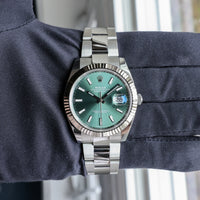 Rolex Datejust 41 mm 126334 Mint Green NEW 2024 SEPTEMBER Oyster Steel