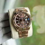 Rolex Sky-Dweller 336935 Chocolate 2024 FULL SET Oyster Rose Gold 42 mm