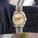 Rolex Datejust 126333 NEW 2023 Champagne Jubilee Yellow Gold & Steel 41 mm