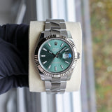 Rolex Datejust 41 mm 126334 Mint Green NEW 2024 SEPTEMBER Oyster Steel