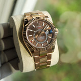 Rolex Sky-Dweller 336935 Chocolate 2024 FULL SET Oyster Rose Gold 42 mm