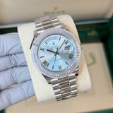 Rolex Day-Date 228236 Ice Blue Roman NEW 2025 AUGUST President Platinum 40 mm