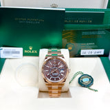 Rolex Sky-Dweller 336935 Chocolate 2024 FULL SET Oyster Rose Gold 42 mm