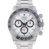 Rolex Daytona 126500LN White NEW STICKERS 2025 JULY Panda Oyster Steel 40 mm