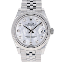 Rolex Datejust 31 mm 278274 Mother of Pearl NEW 2024 FEB MOP White Diamonds Jubilee