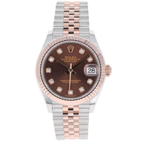 Rolex Datejust 31 mm 278271 Chocolate NEW 2025 JUNE Rose Gold & Steel Jubilee