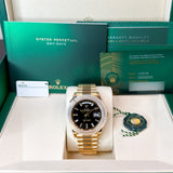 Rolex Day-Date 40 mm 228238 Black Diamonds NEW 2026 MARCH President Yellow Gold