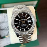 Rolex Sky-Dweller 336934 Black NEW 2025 STICKERS AUGUST Jubilee Steel 42 mm