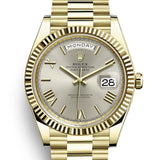Rolex Day-Date 228238 NEW 2023 Silver Roman President Yellow Gold 40 mm