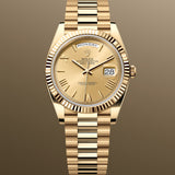 Rolex Day-Date 40 mm 228238 Champagne Roman NEW 2026 President Yellow Gold