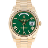 Rolex Day-Date 40 mm 228238 Green NEW 2026 President Yellow Gold