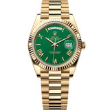 Rolex Day-Date 40 mm 228238 Green NEW 2025 JULY President Yellow Gold