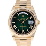 Rolex Day-Date 40 mm 228238 Green Ombre NEW 2026 President Yellow Gold