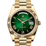 Rolex Day-Date 40 mm 228238 Green Ombré NEW 2024 President Yellow Gold