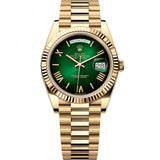 Rolex Day-Date 40 mm 228238 Green Ombré NEW 2024 President Yellow Gold