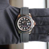 Rolex Yacht-Master 126655 Black NEW 2025 AUGUST Rose Gold Oysterflex 40 mm