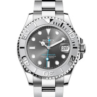 Rolex Yacht-Master 268622 Rhodium UNWORN 2020 FULL STICKERS Oyster Steel 37 mm