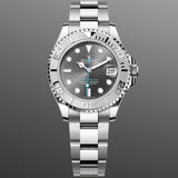 Rolex Yacht-Master 268622 Rhodium UNWORN 2020 FULL STICKERS Oyster Steel 37 mm