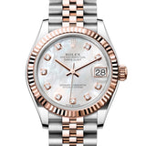 Rolex Datejust 31 mm 278271 Mother of Pearl White Diamonds Rose Gold & Steel Jubilee NEW 2024