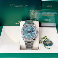 Rolex Datejust 41 mm 126334 Green Fluted UNWORN 2022 Oyster Steel