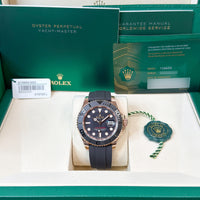 Rolex Yacht-Master 126655 Black NEW 2025 AUGUST Rose Gold Oysterflex 40 mm